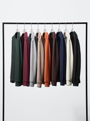 ソフトニットフリースクルーネックT