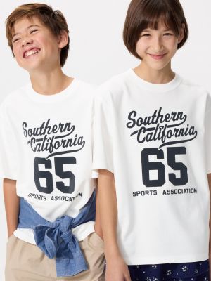 エアリズムコットングラフィッククルーネックT