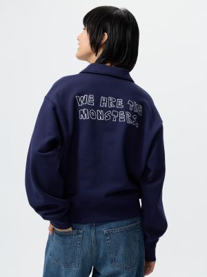 POP MART ハーフジップスウェットシャツ